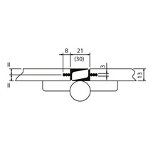 PVC anti-vision profil