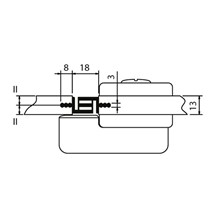 PVC frame-stop profil