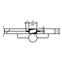 PVC anti-vision profil